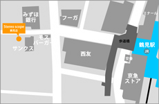 ALICE 鶴見店　店舗地図